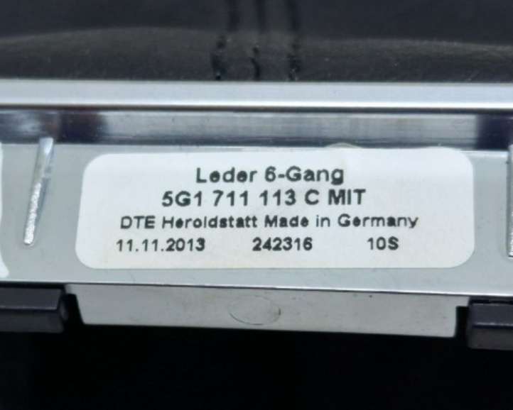 Volkswagen Golf VII (2013 - 2019)  5G1711113C Отделка рычага переключения передач (кожа, головка)