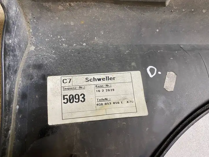 Audi A7 S7 4G (2010 - 2014) 4G8853856E Порог кузова — фото 9