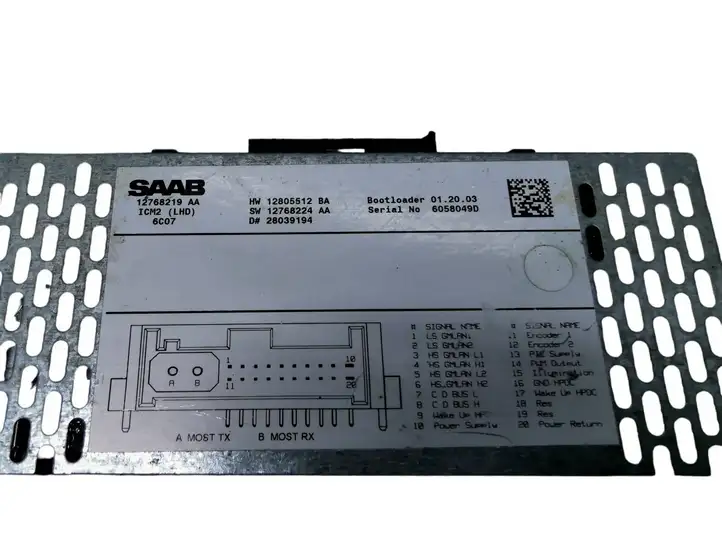 Saab 9-3 Ver2 (2003 - 2007) 12768217AA Магнитола / мультимедийная система — фото 3