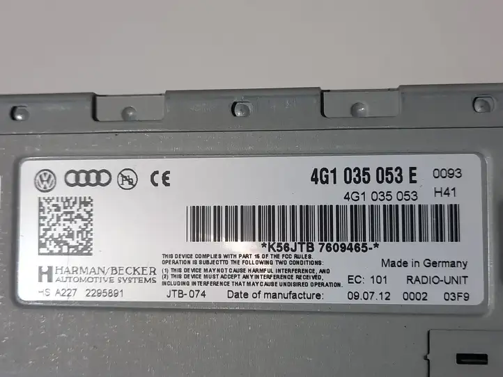 Audi A5 8T 8F (2011 - 2016) 4G1035053E Магнитола / мультимедийная система — фото 4