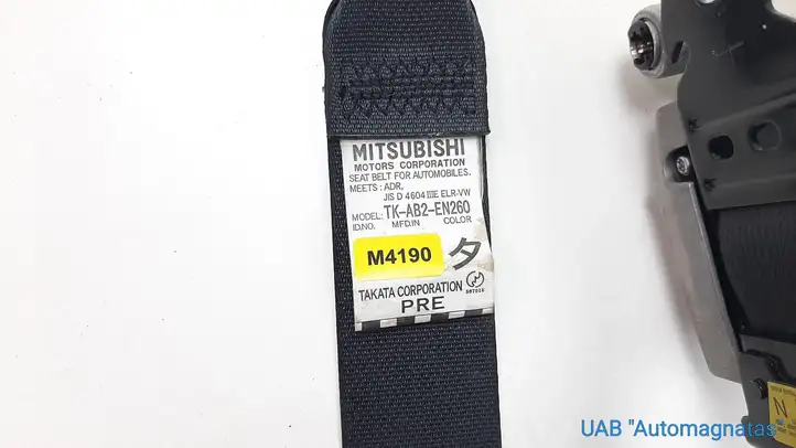 Mitsubishi Outlander (2007 - 2012) TKAB2EN260 Передний ремень безопасности — фото 2