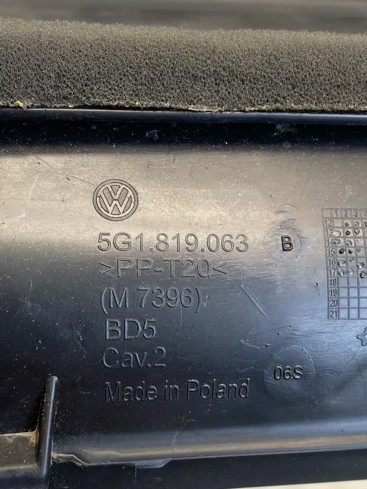 Volkswagen Golf VII (2013 - 2019) 5G1819063B Воздуховоды системы отопления/климатики — фото 3