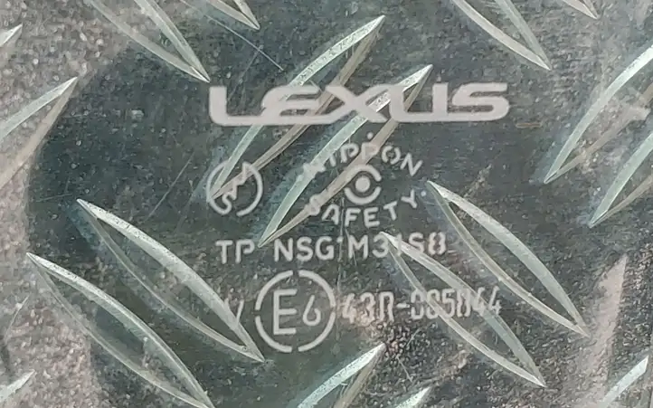 Lexus IS 220D-250-350 (2005 - 2010) 43R005844 Стекло задней двери — фото 2