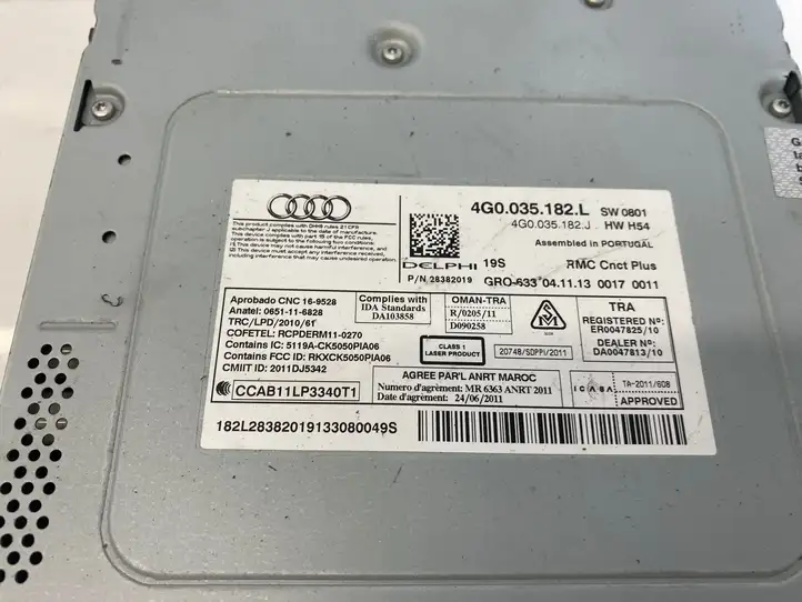 Audi A6 C7 (2011 - 2014) 4G0035182L Магнитола / мультимедийная система — фото 7