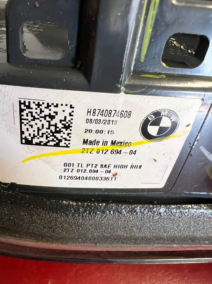 BMW X3 G01 (2018 - 2024) 7408746 Задний фонарь в крышке багажника — фото 3