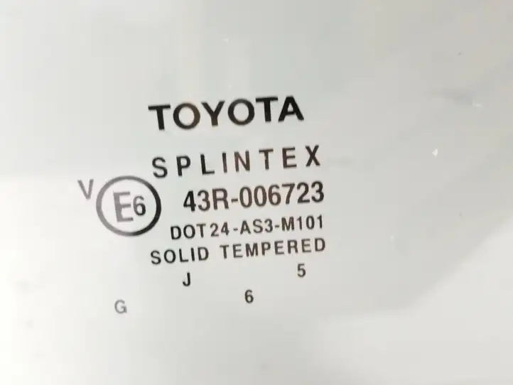 Toyota Avensis T250 (2003 - 2006) 43R006723 Стекло задней двери — фото 2