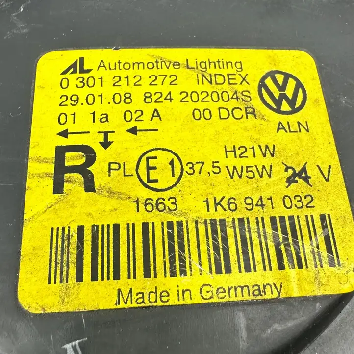 Volkswagen Golf V (2003 - 2009) 1K6941032 Передняя фара — фото 7