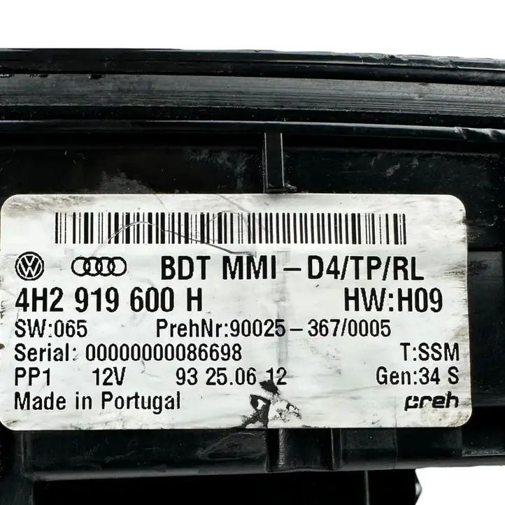 Audi A8 S8 D4 4H (2010 - 2014) 4H2919600H Контроллер мультимедийной системы — фото 5