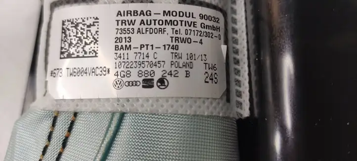 Audi A7 S7 4G (2010 - 2014) 4G8880242B Подушка безопасности сиденья — фото 4