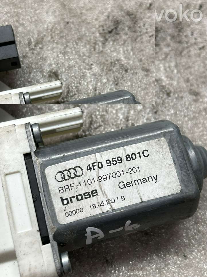 Audi A6 (2004 - 2008)  4F0959801D Механизм подъема окон задней двери