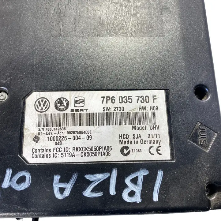 Seat Ibiza IV (6J,6P) (2008 - 2017) 7P6035730F Bluetooth модуль — фото 4