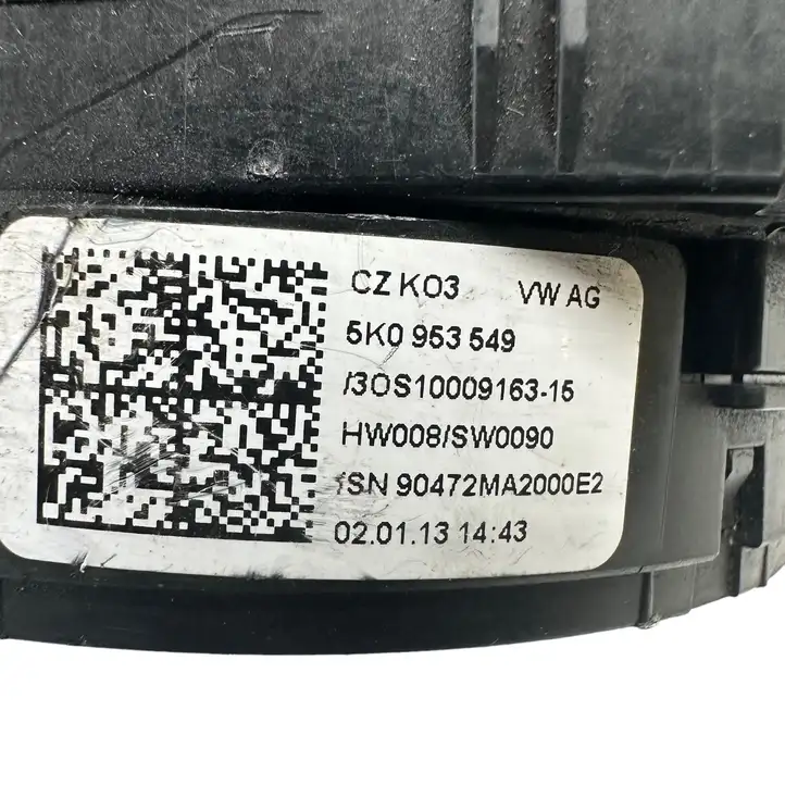 Volkswagen Golf VI (2009 - 2013) 5K0953549 Контактное кольцо SRS — фото 7