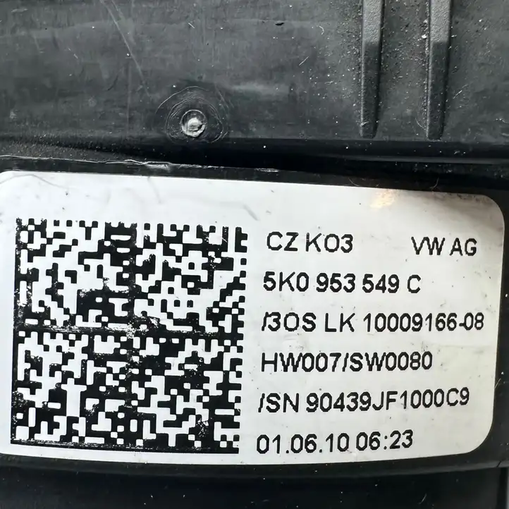 Volkswagen Golf VI (2009 - 2013) 5K0953549C Контактное кольцо SRS — фото 7