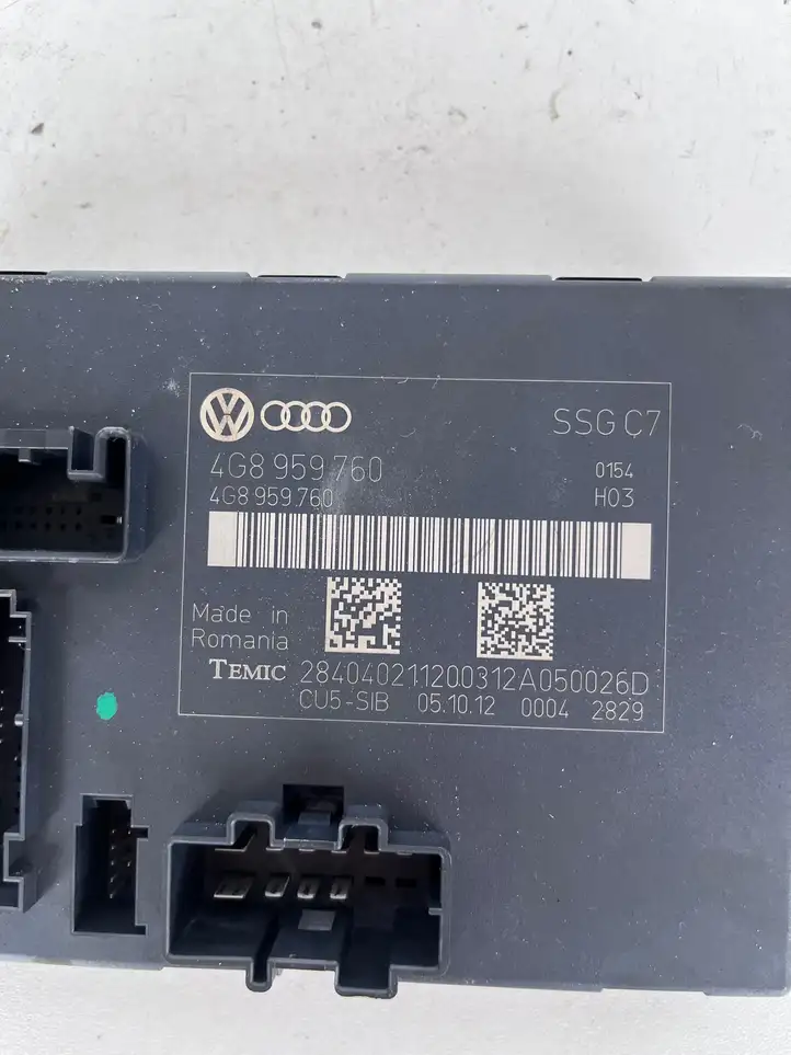 Audi A7 S7 4G (2010 - 2014) 4G8959760 Блок управления сиденьем — фото 4