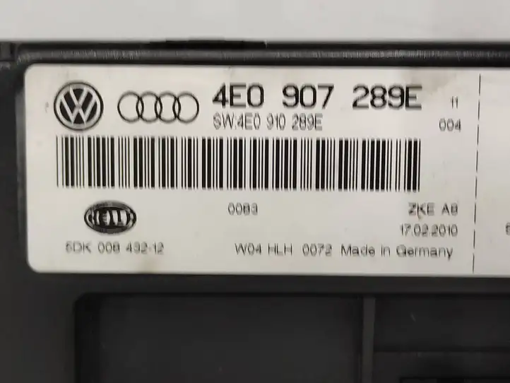 Audi A8 S8 D3 4E (2007 - 2010) 4E0907289E Модуль комфорта — фото 4