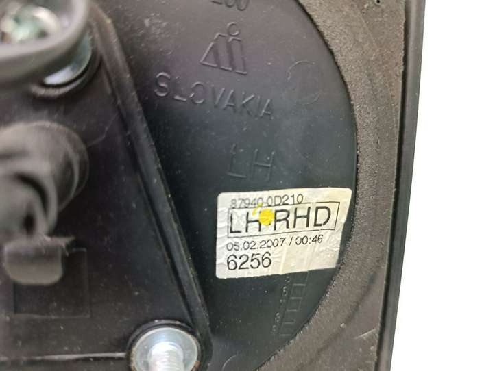 Toyota Yaris (2005 - 2009)  87940-0D210 Зеркало боковое с электрическим приводом