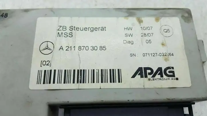 Mercedes-Benz E W211 (2002 - 2009) A2118703085 Прочие блоки управления — фото 4