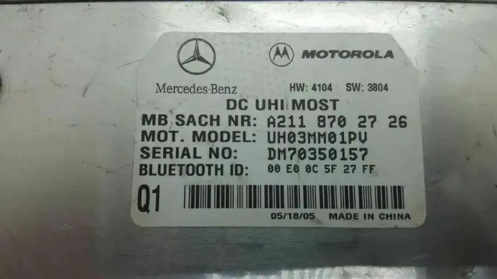 Mercedes-Benz E W211 (2002 - 2009) A2118702726 Блок GSM — фото 4