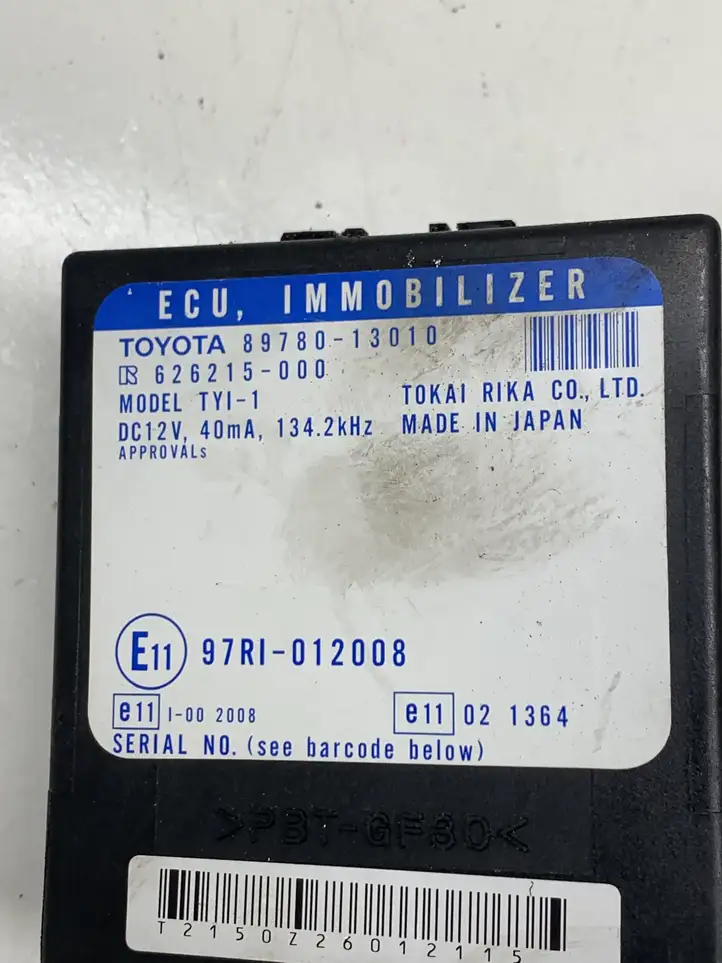 Toyota Corolla Verso E121 (2001 - 2004) 8978013010 Блок иммобилайзера — фото 3