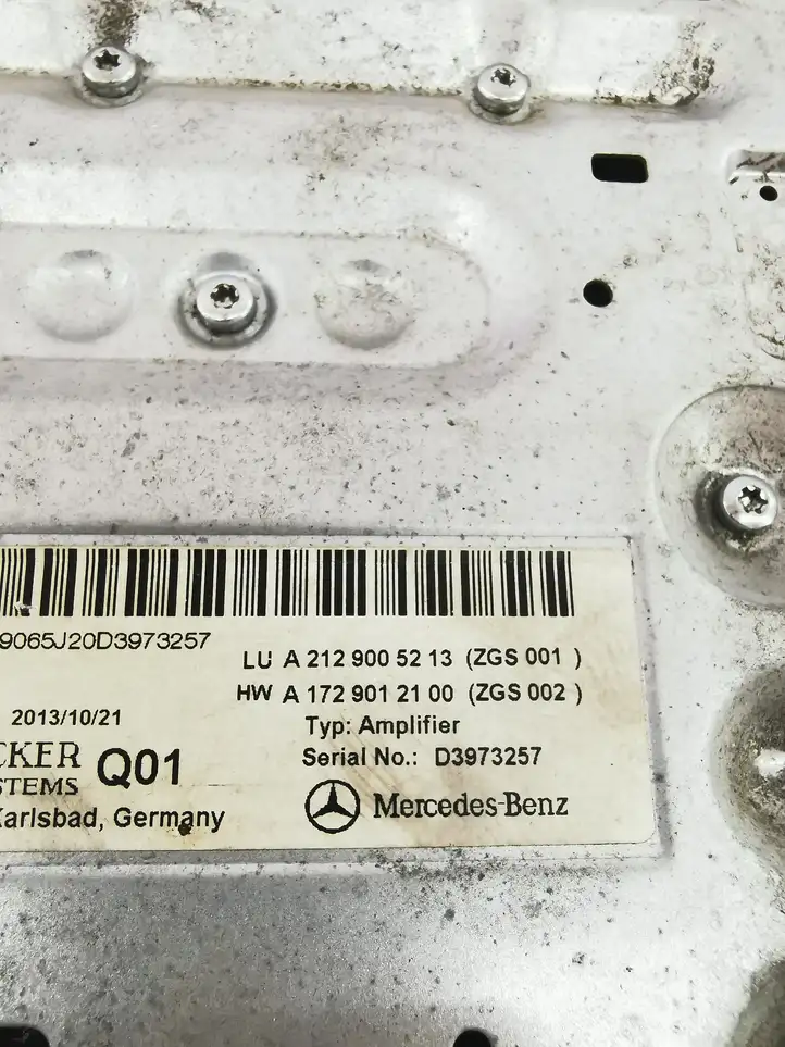 Mercedes-Benz E W212 (2009 - 2016) A2129005213 Усилитель звука — фото 2