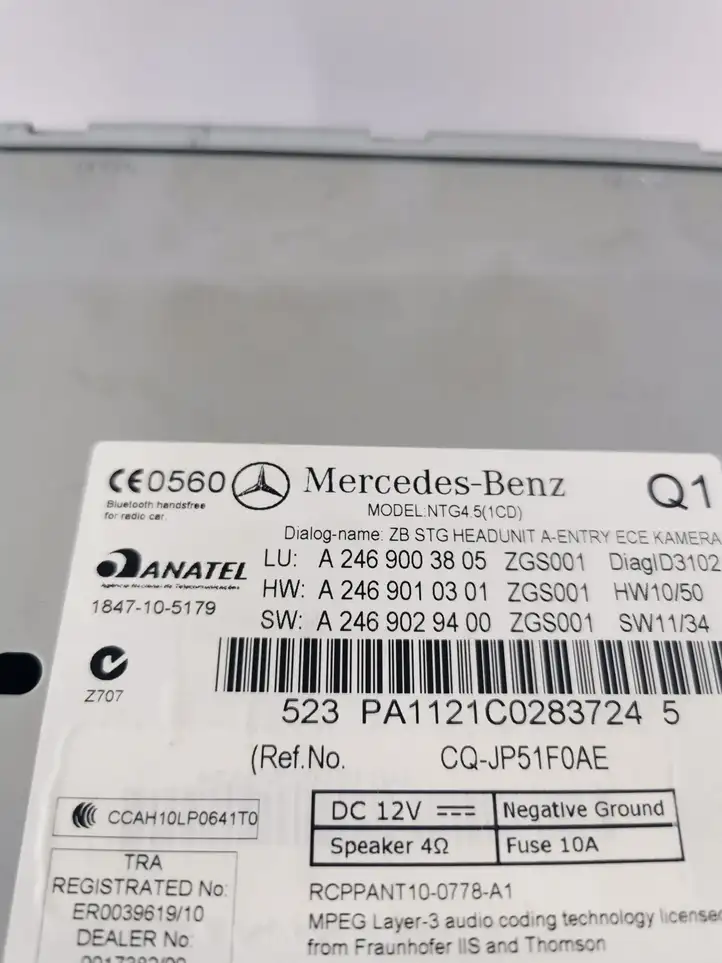 Mercedes-Benz B-class W246 (2011 - 2014) A2469003805 Магнитола / мультимедийная система — фото 3
