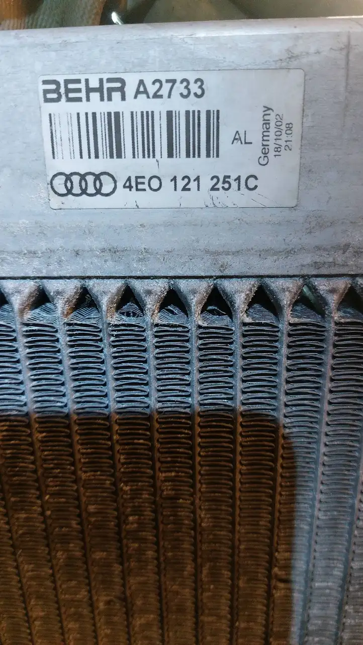 Audi A8 S8 D3 4E (2002 - 2005) 4E0121251C Радиатор охлаждающей жидкости двигателя — фото 2
