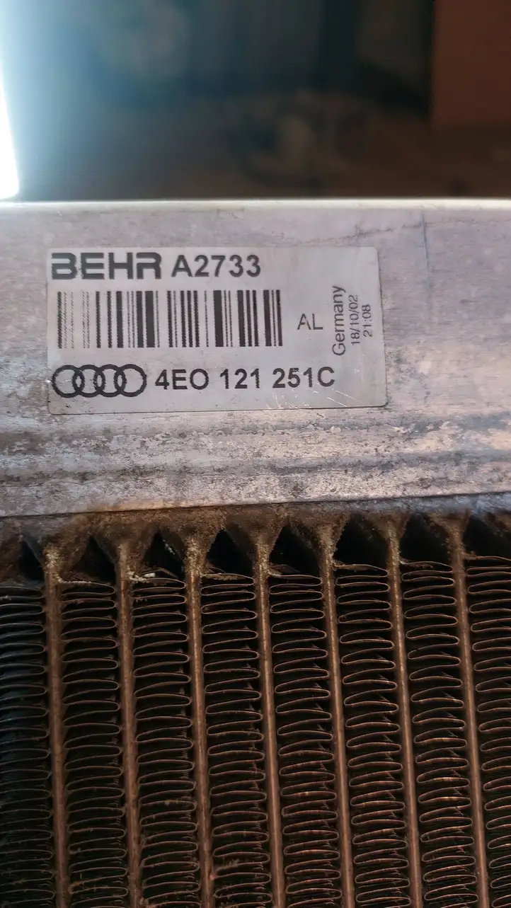 Audi A8 S8 D3 4E (2002 - 2005) 4E0121251C Радиатор охлаждающей жидкости двигателя — фото 3