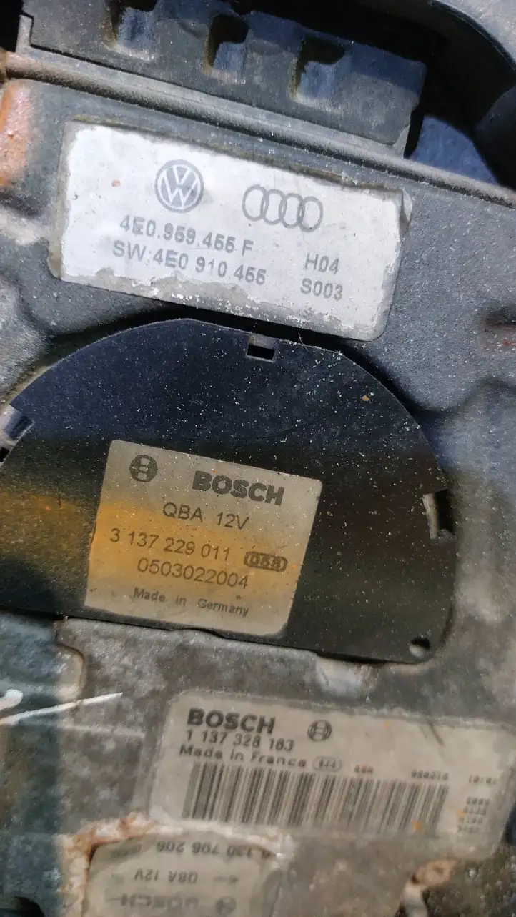 Audi A8 S8 D3 4E (2002 - 2005) 4E0959455F Дифузор радиатора — фото 3