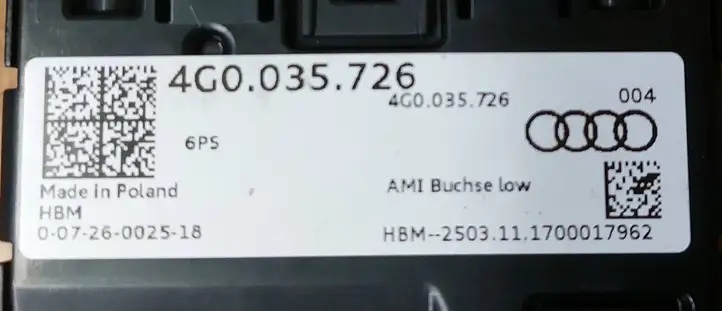 Audi Q2 - (2016 - ) 4G0035726 Магнитола / мультимедийная система — фото 2