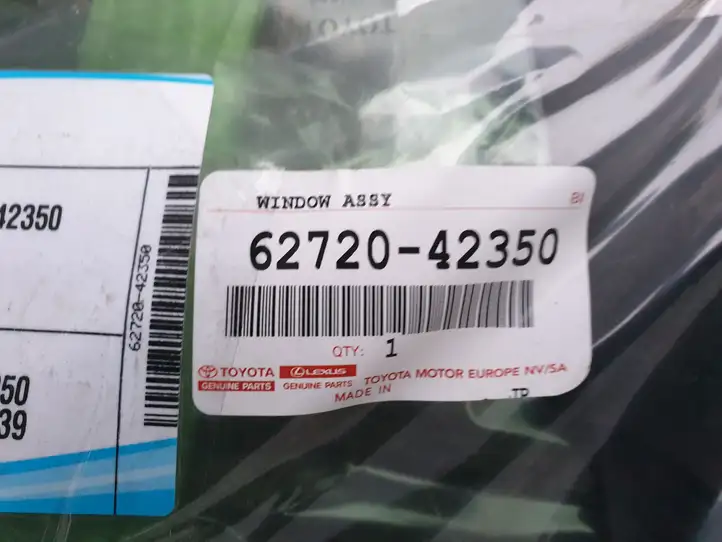 Toyota RAV 4 (XA40) (2012 - 2018) 6272042350 Заднее боковое стекло — фото 3