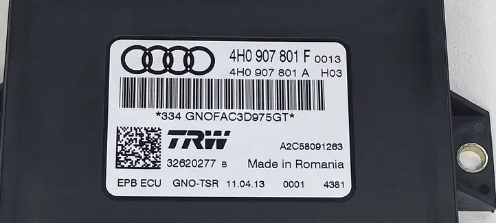 Audi A7 S7 4G (2010 - 2014) 4H0907801F Блок управления стояночным тормозом — фото 5