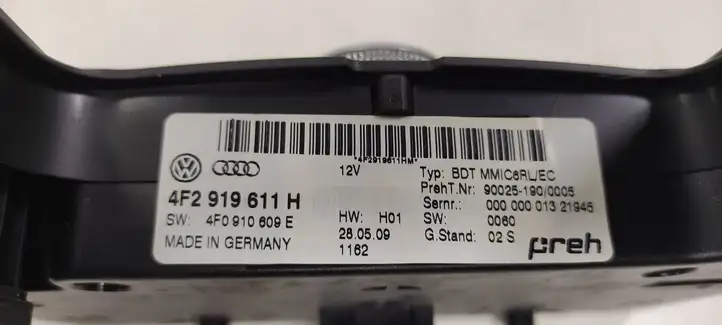 Audi A6 S6 C6 4F (2008 - 2011) 4F2919611H Контроллер мультимедийной системы — фото 4