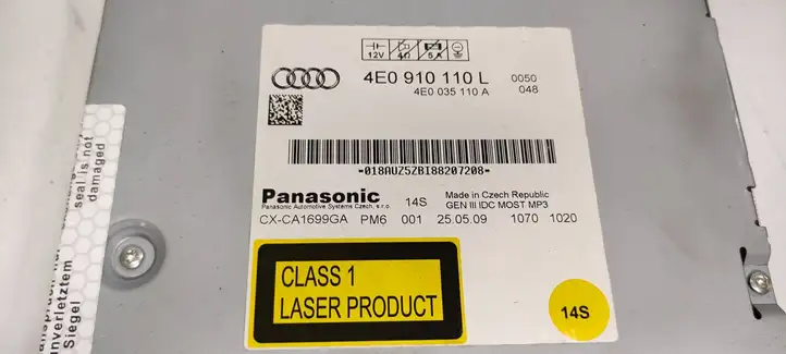 Audi A6 S6 C6 4F (2008 - 2011) 4E0035110A CD/DVD чейнджер — фото 4