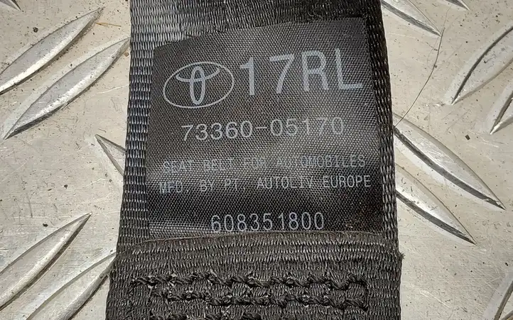 Toyota Avensis T270 (2009 - 2012) 7336005170 Задний ремень безопасности — фото 3
