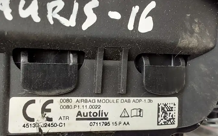 Toyota Auris E180 (2012 - 2018) Подушка безопасности руля — фото 3