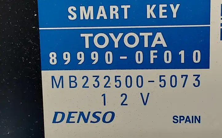 Toyota Verso (2012 - 2015) 899900F010 Блок бесключевого доступа — фото 2