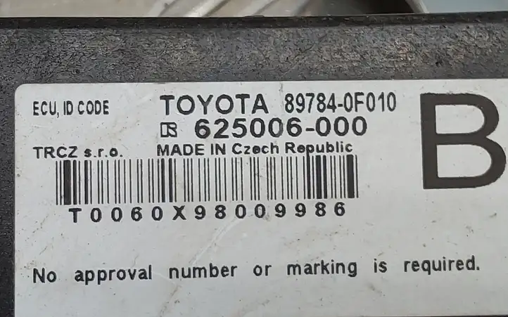 Toyota Verso (2012 - 2015) 897840F010 Блок иммобилайзера — фото 3