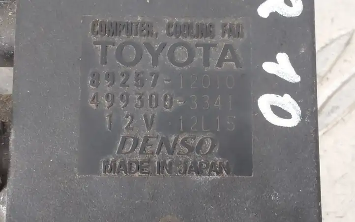Toyota Verso (2012 - 2015) 8925712010 Блок управления вентилятором — фото 2
