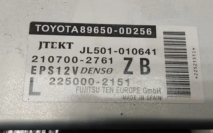 Toyota Yaris (2014 - 2019) 896500D256 Блок управления усилителем руля — фото 1