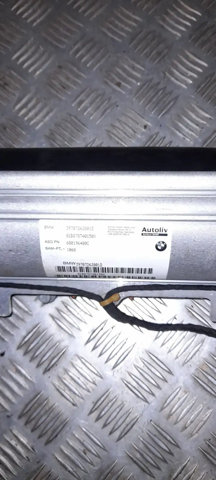 BMW 7 E65 E66 (2001 - 2008) 39707262001D Подушка безопасности пассажира — фото 4
