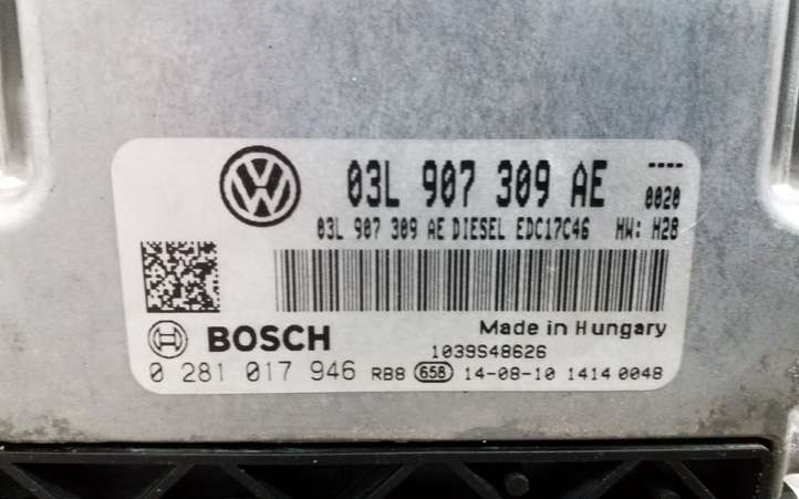Volkswagen Tiguan (2011 - 2016)  03L907309AE Блок управления двигателем ECU