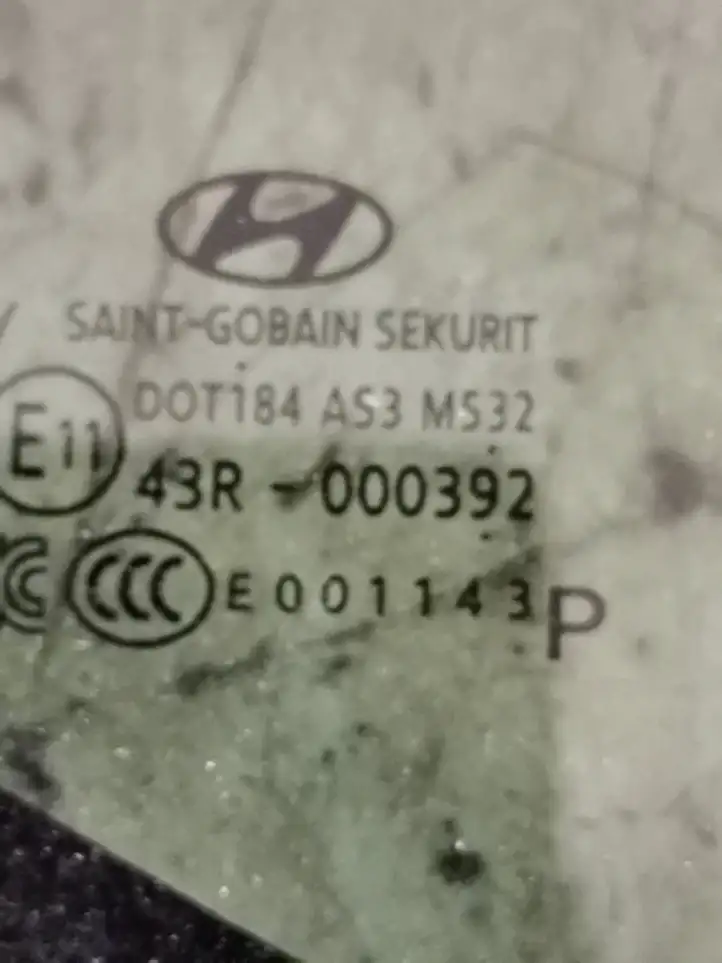Hyundai ix35 (2013 - 2019) 43R000392 Заднее боковое стекло — фото 3