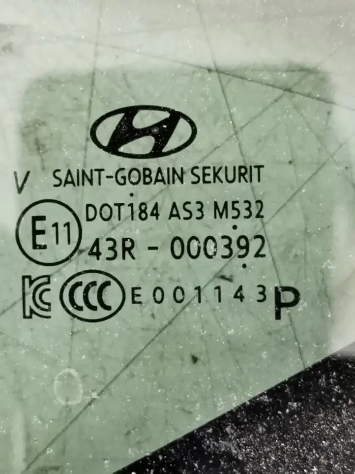 Hyundai ix35 (2013 - 2019) 43R000392 Заднее боковое стекло — фото 3