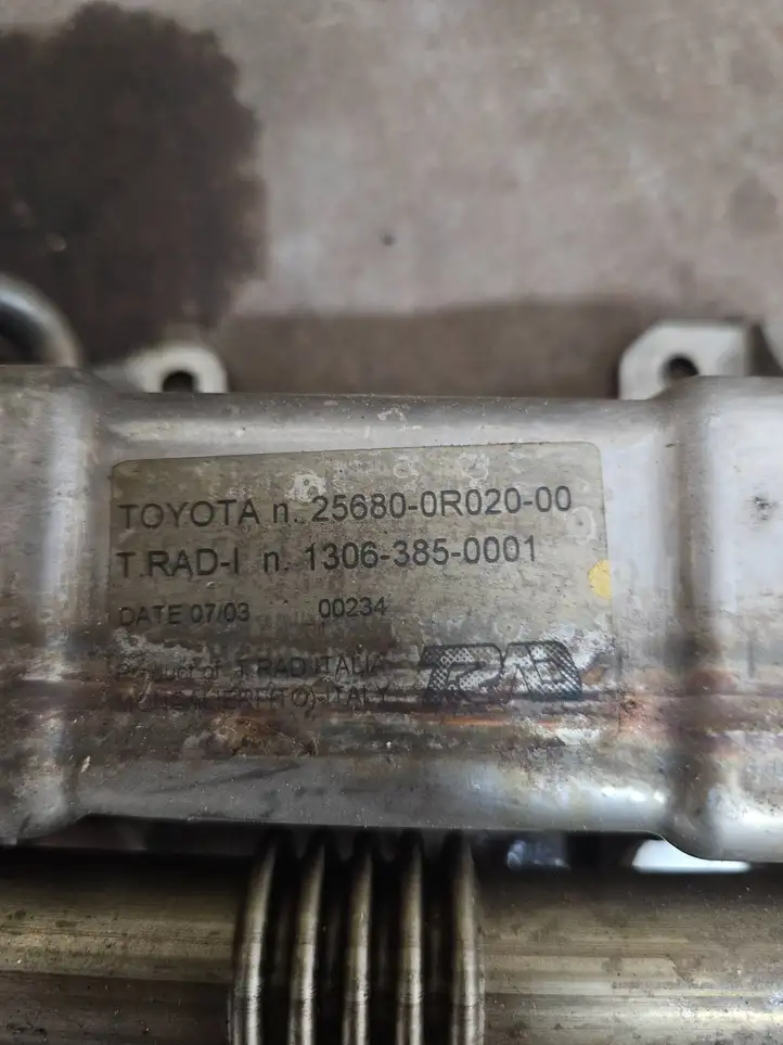 Toyota Avensis T250 (2006 - 2009) 256800R02000 Охладитель клапана EGR — фото 3