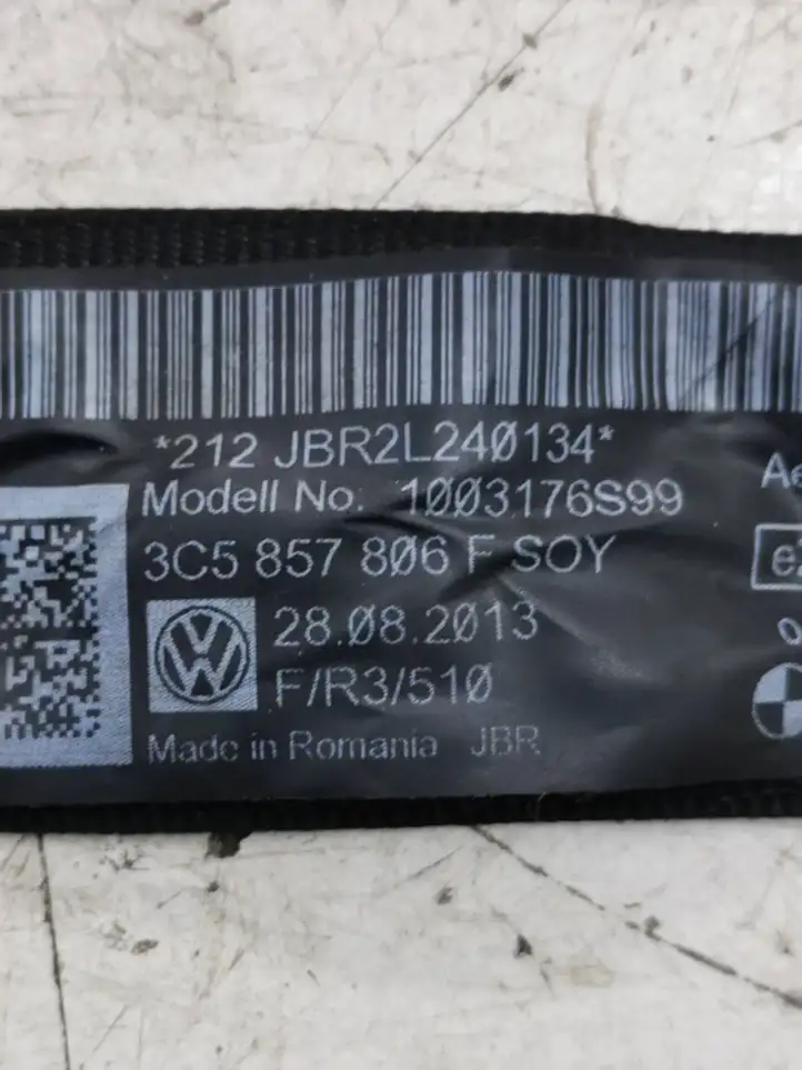 Volkswagen PASSAT B6 (2005 - 2010) 3C5857806F Задний ремень безопасности — фото 4