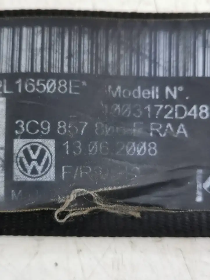 Volkswagen PASSAT B6 (2005 - 2010) 3C9857805 Задний ремень безопасности — фото 4