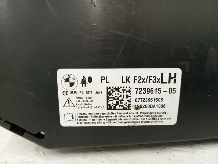 BMW 3 F30 F35 F31 (2012 - 2018) 723961505 Подушка безопасности сиденья — фото 3