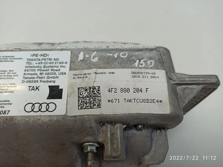 Audi A6 S6 C6 4F (2008 - 2011) Подушка безопасности пассажира — фото 2