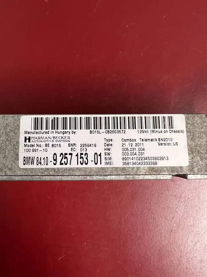 BMW X3 F25 (2010 - 2017) 9257153 Bluetooth модуль — фото 2