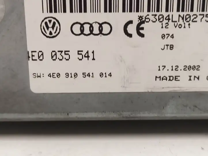 Audi A8 S8 D3 4E (2005 - 2007) 4E0035541 Магнитола / мультимедийная система — фото 2